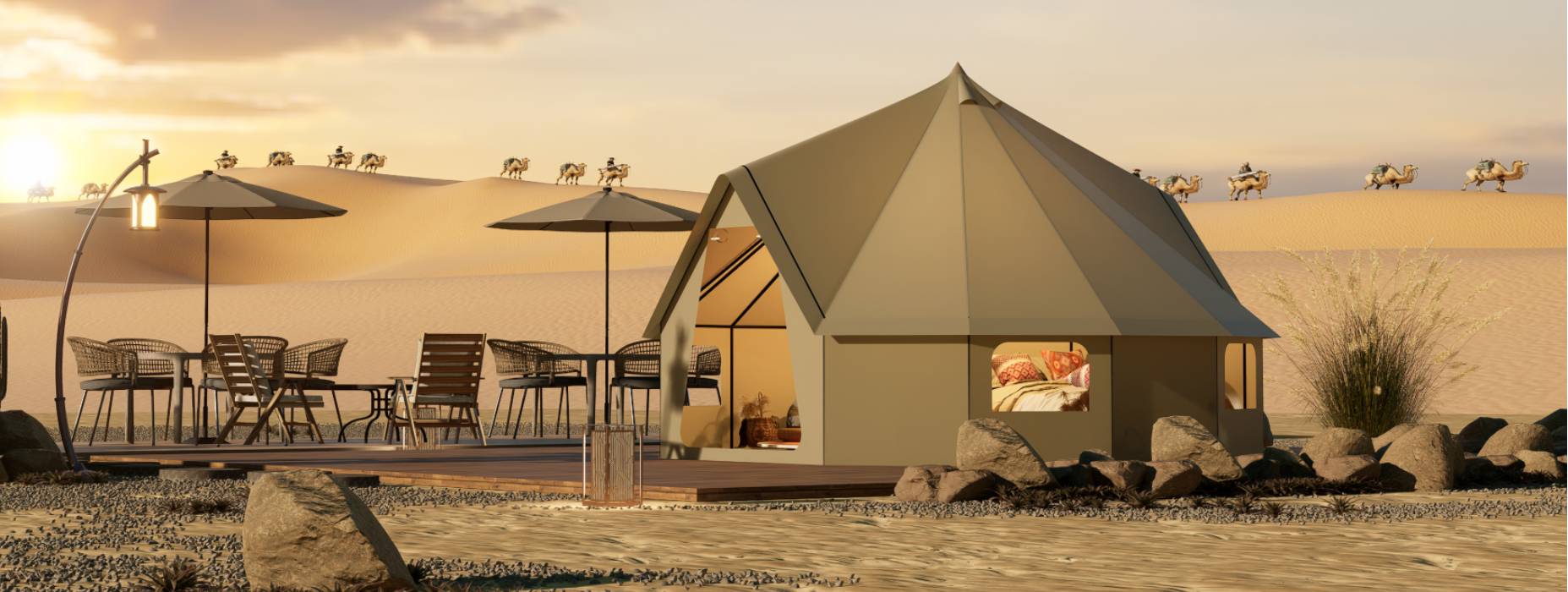 贡山露营酒店帐篷产品